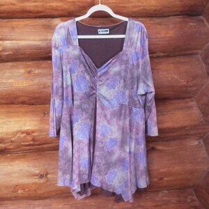 Jessica London JL Studio 90s Floral Y2K Fairy Garden Top Size 5X*